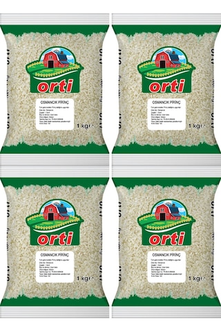 Orti Osmancık Pirinç 1 Kg x 4 adet