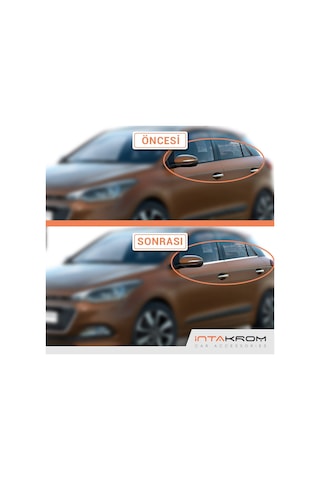 intakrom Hyundai İ20 Krom Cam Çıtası 4 Parça 2014-2018
