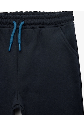 Koton Cep Detaylı Beli Bağlamalı Şardonlu Basic Jogger Eşofman Altı Lacivert 7wkb40020tk