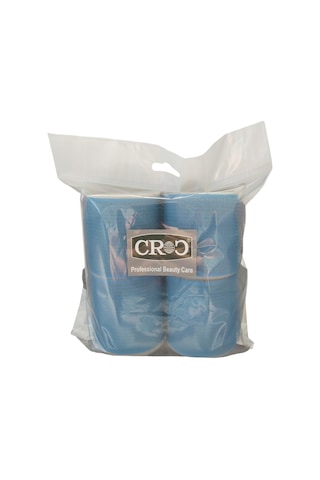 Croc 1208 Mavi Cırtlı Sünger Bigudi 4lü Çap 6cm Mavi