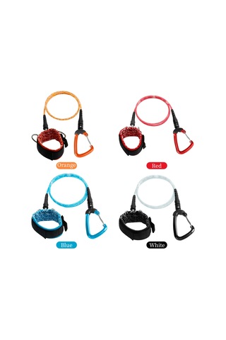 Neevoyu Su Altı Güvenlik Kordonu: Serbest Dalış İçin El Bileği Bağlaması Ve Montaj Kancasıyla Tutanak Önleyici, 360 Döner Ve Hızlı Çıkartma Özelliği BEYAZ