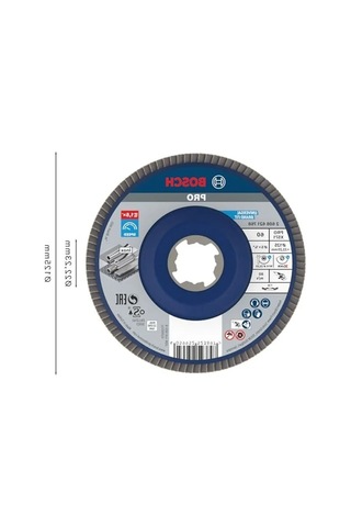 Metal X571 Yelpaze Taşlama Diski, 125 Mm Çapında Ve Granülasyon 60