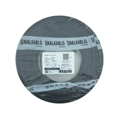 2x1,5 Ttr Kablo - Siyah - 25mt