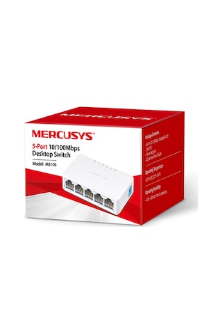 TP-Link MERCUSYS MS105 5 PORT 10/100 MASAÜSTÜ SWITCH (YÖNETİLEMEZ)