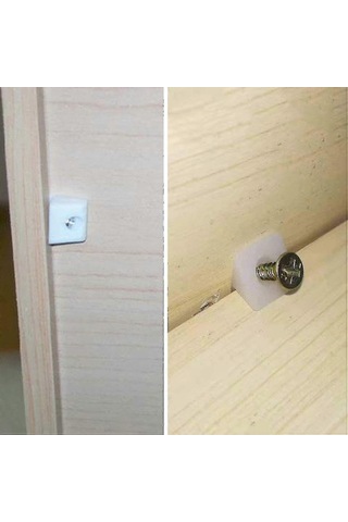 80 Adet Çekmece Destek Takviyeleri, Çekmece Sabitleyiciler, Vidalı Plastik Köşeler, Dolaplar, Çekmeceler İçin Beyaz Diğer