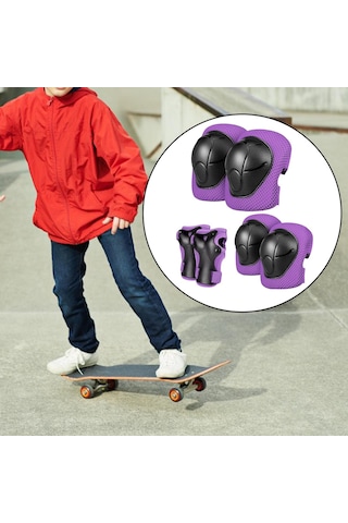 Suntek Bisiklet Açık Hava Etkinlikleri Için Çocuk Dişli Seti Mor