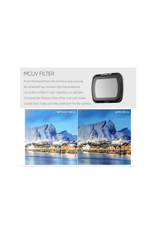 Dji Mavic Air 2 Lens Filtresi Mcuv Multi Coating Ultaviyole