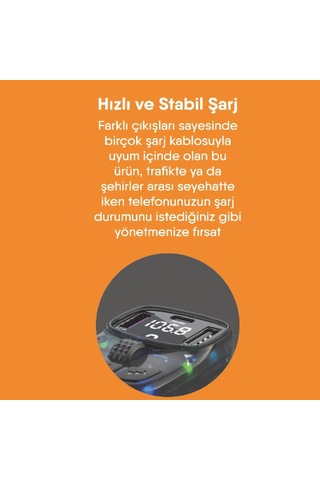 Lexroo Bluetooth Fm Transmitter Usb Flash Destekli - Net Ses Deneyimi