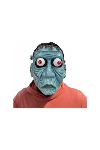 Frankenstein Temalı Sallanan Oynar Gözlü Maske Çok Renkli