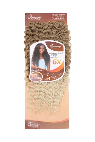 Queensky Afro Dalgası / 75cm / 240gr / Kumral Platin Ombre - Uxfo-896458 Çok Renkli