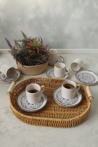 Keramika Sapphire Nordic Kahve Takımı 12 Parça 6 Kişilik 22743-44