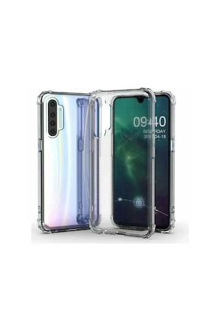 Realme Xt Kılıf Zore Nitro Anti Shock Silikon Renksiz