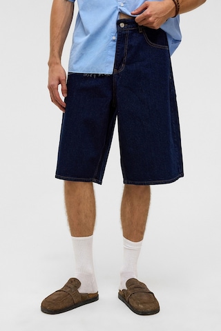 Vamos Oversize Bermuda Denim Şort 40-285 Koyu Mavi