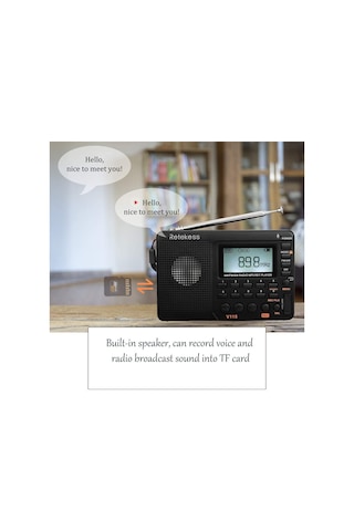 Retekess V115 Kısa Dalga Radyo Am Fm Radyo