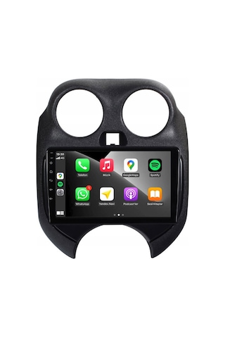 Nissan Micra Araç Multimedya Android Ekran Carplay Navigasyon Double Teyp 4+64 9" 11-13 Black Navımex