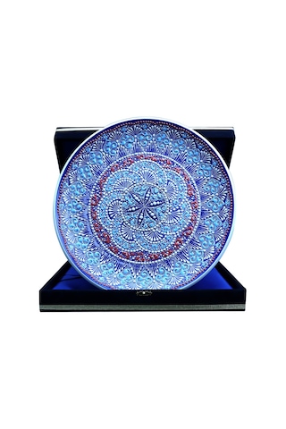 E38 El İşçiliği Çini Tabak - 30 Cm - 6528