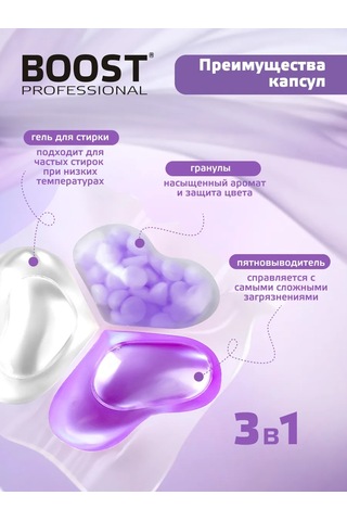 Boost 3 Ü 1 Arada Kapsül Çamaşır Tableti Granüllerli High-tech, 25 Adet. 448038803 Diğer