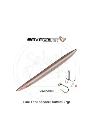 Savage Gear 3D Line Thru Sandeel 150Mm 27G 03 Olive Ghost