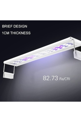 Silkroadselect Huoxun Shop A Xy-15k Beyazexmavi Stili Akvaryum Led Aydınlatma Cm Balık Tankı Lambası Uzatılabilir Braketler Beyaz Ve Mavi Led'ler Akvaryum Için Uygun Beyaz