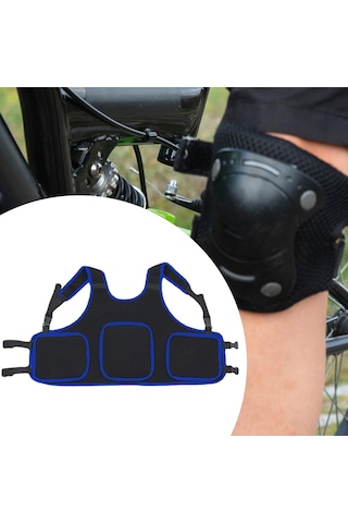 Suntek Çocuk Motosiklet Göğüs Koruyucu Yelek Mavi