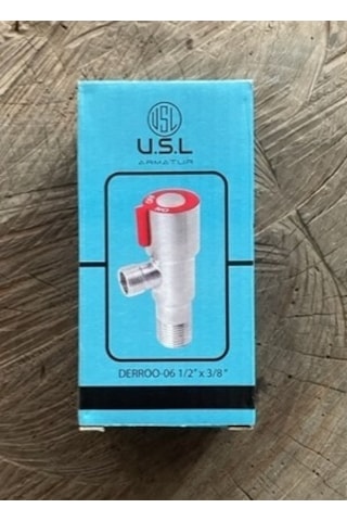 Usl Lüx Aç Kapa Mini Vana Klozet Vanası Ara Musluk Taharet Musluğu Gri