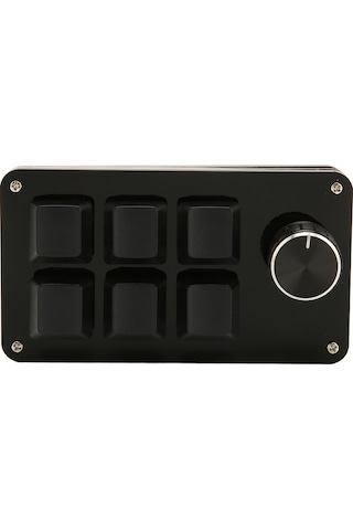 Padalink Programlanabilir 6 Tuşlu Mekanik Klavye, Dönme Düğmeli, Usb Hıd, Oyun Ve Ofis İçin Minik Ve Taşınabilir Klavye