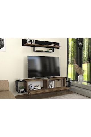 Dekorister Oltre Tv Ünitesi Ceviz - Siyah