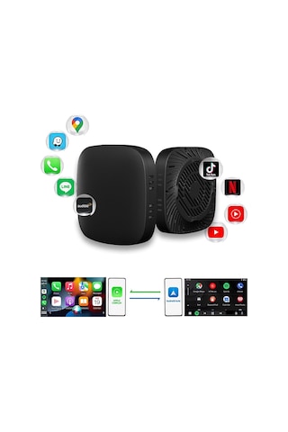 Kablosuz Carplay & Android Auto Akıllı Multimedya Kutusu Android 10 Tabanlı 2 Gb Ram + 32 Gb Rom Aı Box Dual-ba