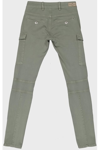 Hazel Haki Normal Bel Kargo Cepli Paçası Fermuarlı Skinny Fit Jean Pantolon C 4527-013 Haki