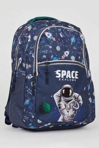 Defacto Erkek Çocuk Uzay Desenli Okul Çantası C8333A8NSNV2 Lacivert