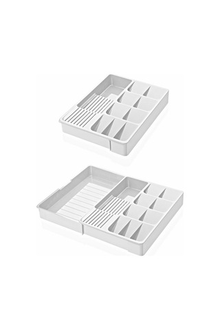 Maxi Ayarlanabilir Kayar Kızaklı Kaşıklık Beyaz