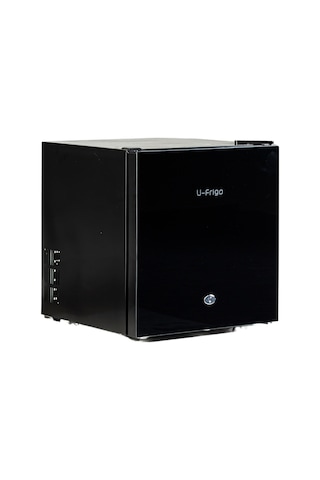 U-frigo 50 Lt 12-24v Marin/karavan Kompresörlü Buzdolabı Temperli Cam Kapak Limited Edition Siyah