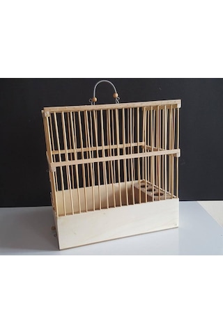 Ahşap Saka Kafesi Bambu 28x26x17