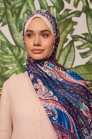 İpekhan Marrakech Koleksiyon Soft Şal Lacivert Mavi 3047-05 mavi