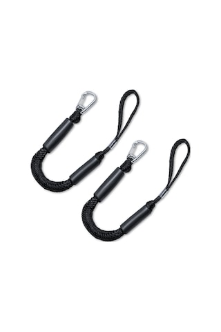 Esnek Tekne Bağlama Halatları - 2 Adet 90 Cm Kancalı Elastik Kayış 816 Kg Kopma Dayanımı , Atv, Tekne Ve Pikap İçin Karabinalı Bağlama Kayışı Seti