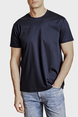 Brooks Brothers % 100 Pamuk Bisiklet Yaka T-shirt Erkek T Shirt Bbss26mts008137 Lacivert