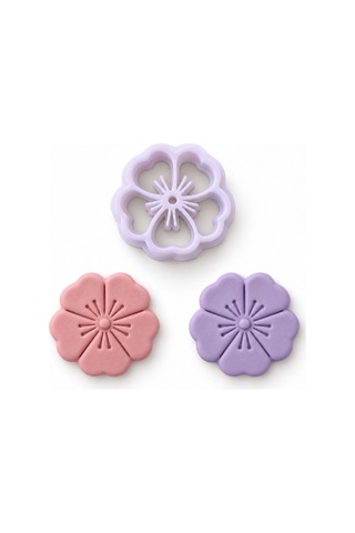 Mini Menekşe Polimer Kil Kesici Kalıp Pansy Mini Clay Cutter