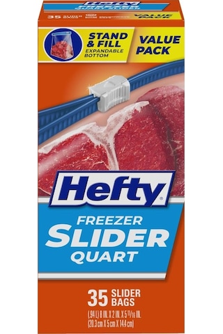 Hefty Tekrar Kullanılabilir Buzdolabı Poşeti 35 Adet 20.3 x 5 x 14.4 CM