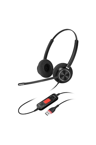 Inbertec C10DM Duo Mikrofonlu Çağrı Merkezi Kulaklığı