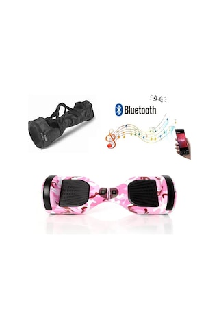 Citymate Elektrikli Kaykay Hoverboard Bluetooth Hoparlörlü 6.5 İnç Grafiti D05 +Çanta