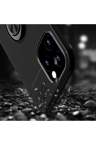 Apple Uyumlu iPhone 12 Pro Max Uyumlu Zore Ravel Silikon Kılıf-siyah-mavi Siyah-Mavi -