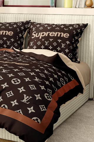 Marka Nevresim Takımı Çift Kişilik Pamuklu Saten Kumaş 6 Parça 3d Dijital Baskı Duvet Cover Set Model No:73 Renkli