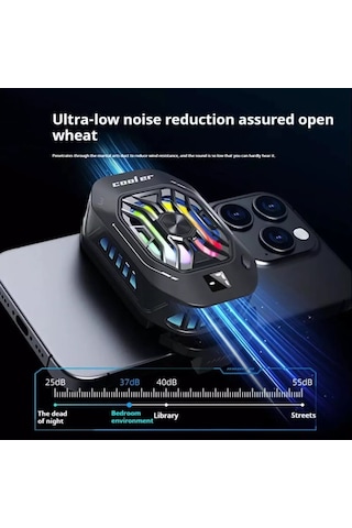 Subzero Hd10 Telefon Buz Soğutucu Fan Isı Gösterge Led Beyaz
