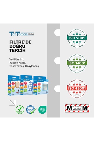 Magic Bags Tayfun Süpürge Toz Torbası Bez 5 Adet