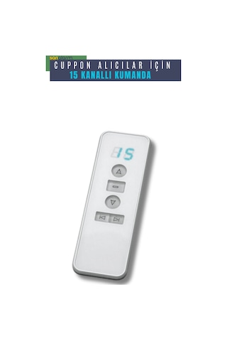 15 Kanallı Kumanda - Cuppon Alıcılar İçin