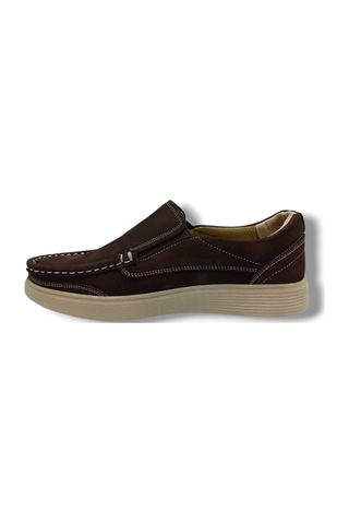 Master 1713-25 Hakiki Nubuk Deri Casual Erkek Ayakkabı Kahve Buz Kahverengi