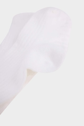 DeFacto Erkek Bebek Kaydırmaz Taban 5'li Pamuklu Uzun Çorap F1140A5NSWT1 Beyaz