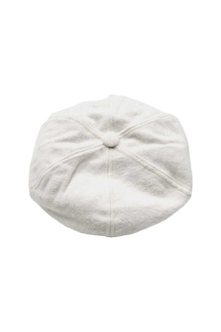 Uniquetrenders Kadın Arkadan Lastikli Kışlık Baretta Şapka Ekru