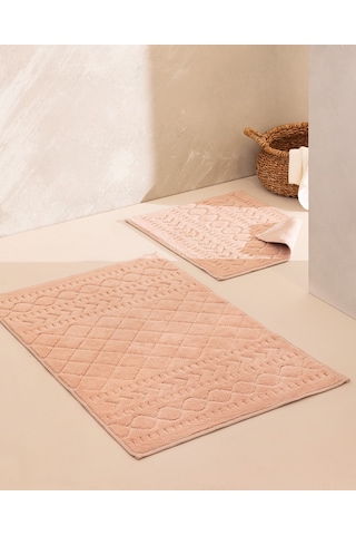 Madame Coco Panier Banyo Paspası - Pudra - 60x100 Cm Bapa00000000092'li Büyük Boy Set-pudra