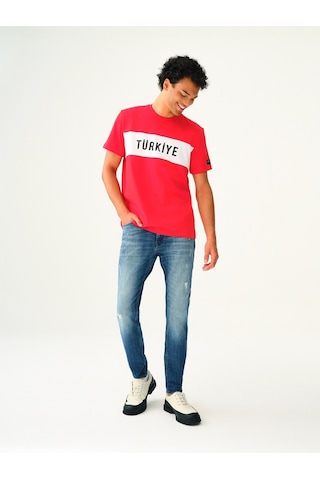 LOFT Regular Fit Erkek Tshirt K.kol Lf2038390 Q1.v1 Kırmızı